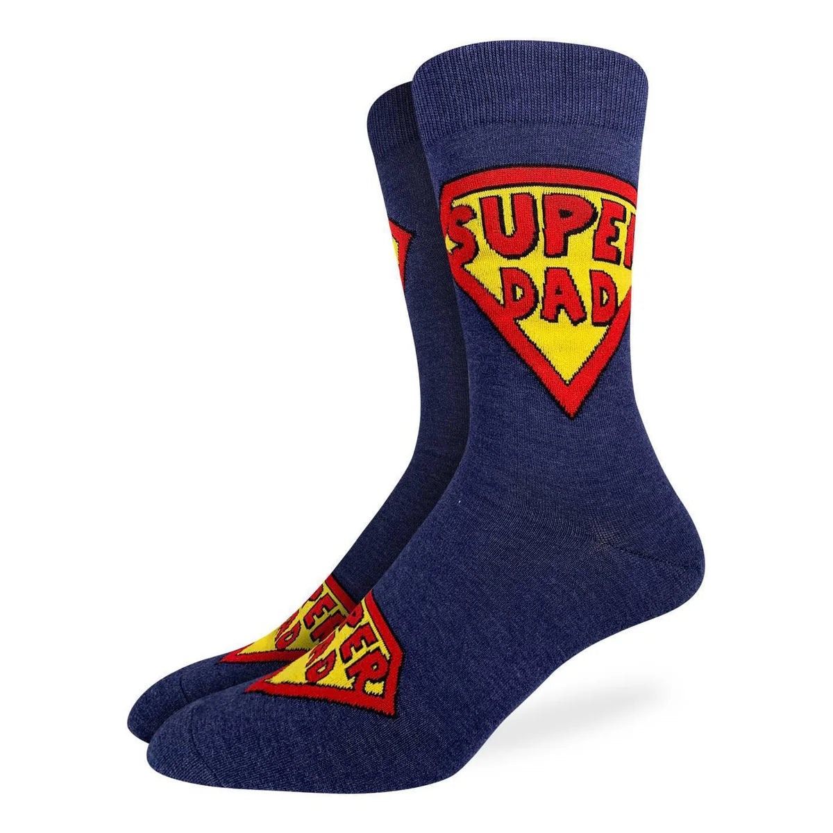 Good Luck Sock Men's Super Dad & Father's Day Socks, Adult, Blue, One size