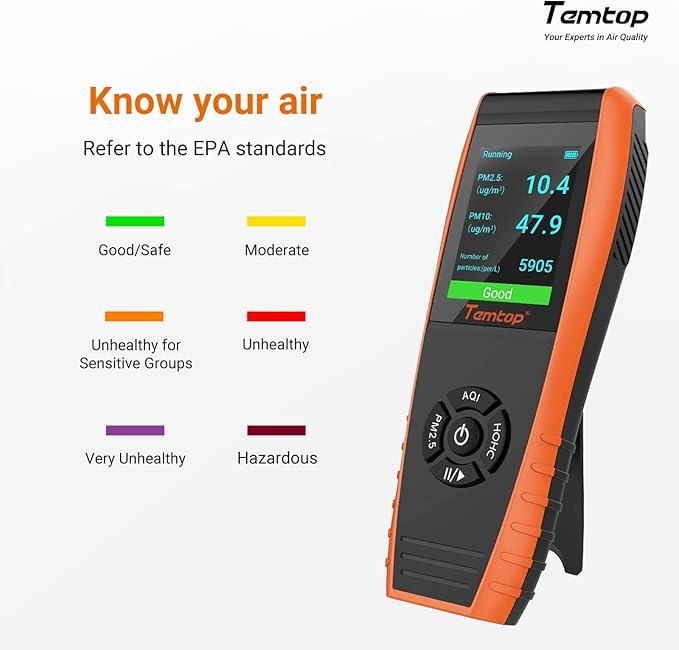 Temtop LKC-1000S+ 2nd Generation Air Quality Detector