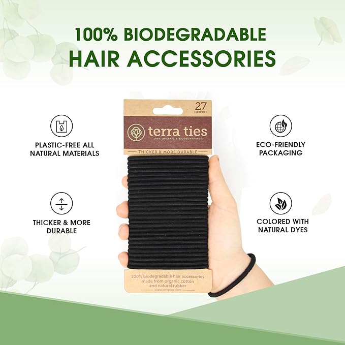 Terra Ties Biodegradable Elastic Hair Ties