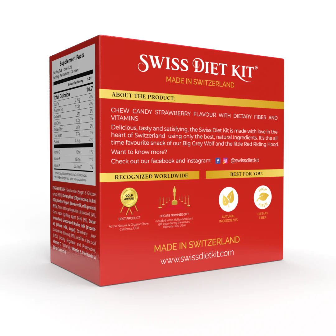 Swiss Diet Kit- STRAWBERRY, 4 weeks set (500g)