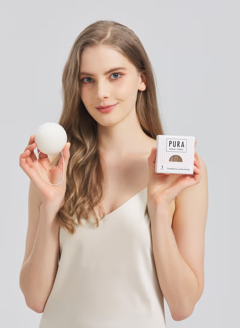 Sister Young Pura Konjac Sponge White