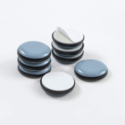 Magic Sliders 2516 - 1" Round Self-Adhesive Furniture Disc Sliders for Household Furniture to Protect Surfaces, Wood, Tile, Carpet, and Vinyl Floors (16 Pack)