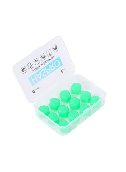 HASPRO MOLD 6P Aloe Earplugs – Moldable Silicone, Enriched with Aloe Vera for Comfort, Moisturizing & Antibacterial Properties – Waterproof, Reusable for Swimming, Sleep, Noise Protection, Travel