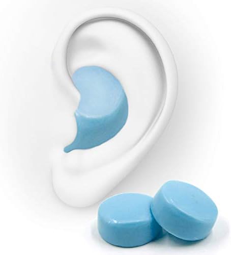 HASPRO [6-Pair Pack] Soft Silicone Earplugs for Sleeping, Swimming & Bathing, Anti-Snoring, Noise Cancelling Reusable Earplugs. Adults & Children (Blue)