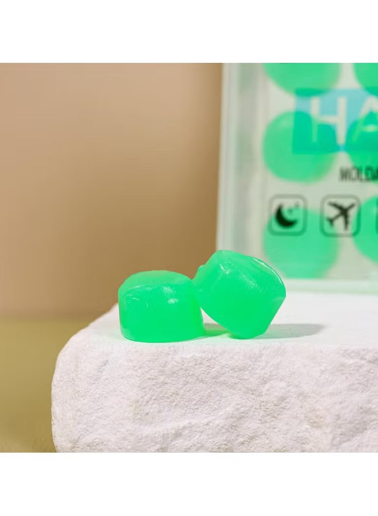 HASPRO MOLD 6P Aloe Earplugs – Moldable Silicone, Enriched with Aloe Vera for Comfort, Moisturizing & Antibacterial Properties – Waterproof, Reusable for Swimming, Sleep, Noise Protection, Travel