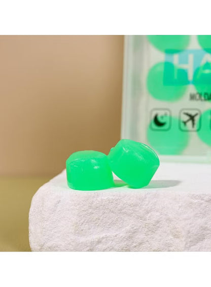 HASPRO MOLD 6P Aloe Earplugs – Moldable Silicone, Enriched with Aloe Vera for Comfort, Moisturizing & Antibacterial Properties – Waterproof, Reusable for Swimming, Sleep, Noise Protection, Travel