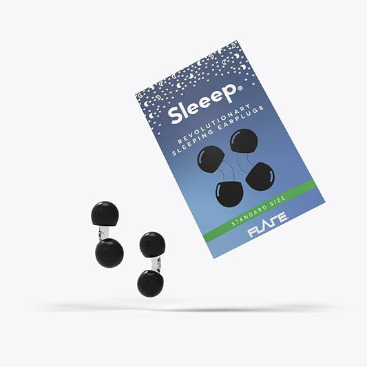 Flare Audio Sleeep Dual Clear Earplugs - Comfortable, Hypoallergenic, Reusable, Durable, Universal Fit - Block Noises Like Snoring During Sleep