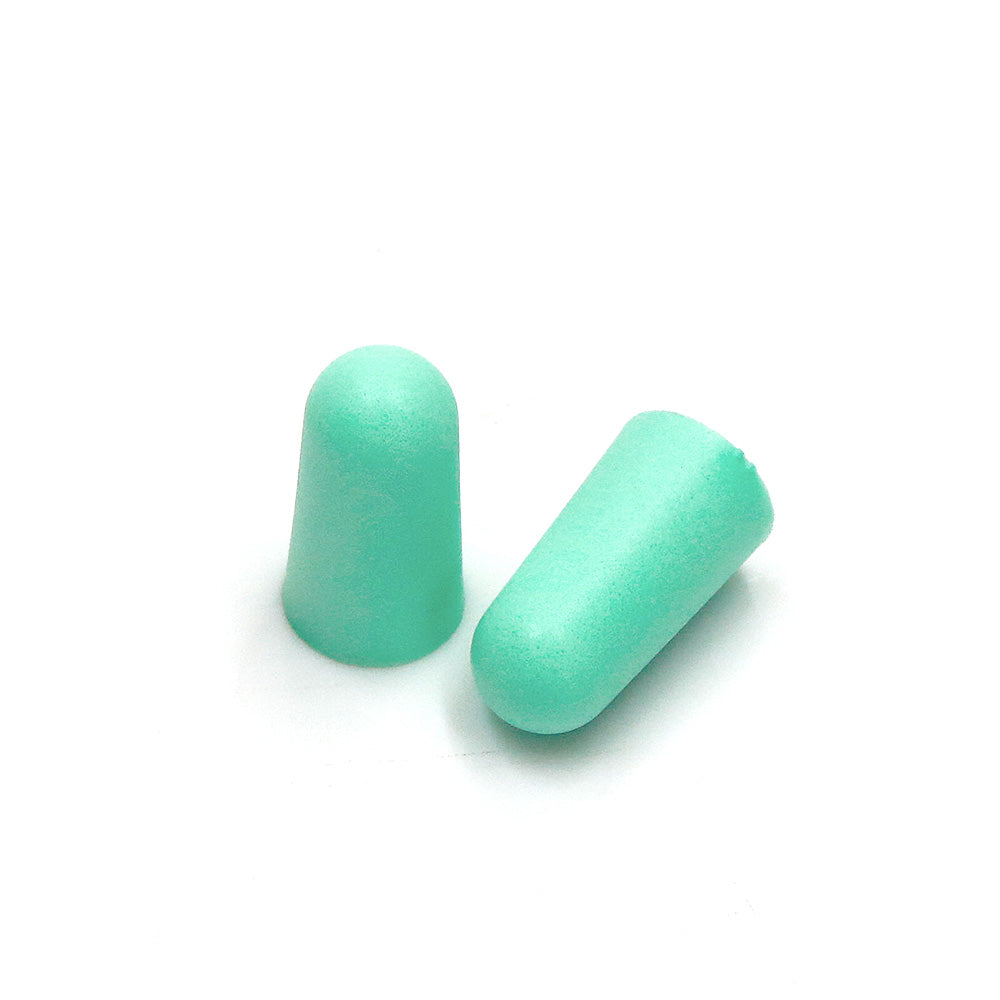 HASPRO [50 PAIRS] Eco-Friendly Bulk Pack, Ultra Soft Foam Earplugs in GIGA Tube with Carry Case, Best Earplugs for Noise Canceling, Snoring, Work, DIY, Noise Reduction SNR 38dB (Mint)