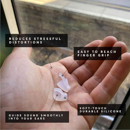 Flare Audio Calmer Translucent - A Small In-Ear Device to Gently Soothe Sound sensitivities and Reduce Stress - for Sensitive Hearing, Autism, ADHD