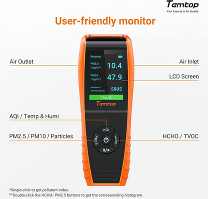 Temtop LKC-1000S+ 2nd Generation Air Quality Detector