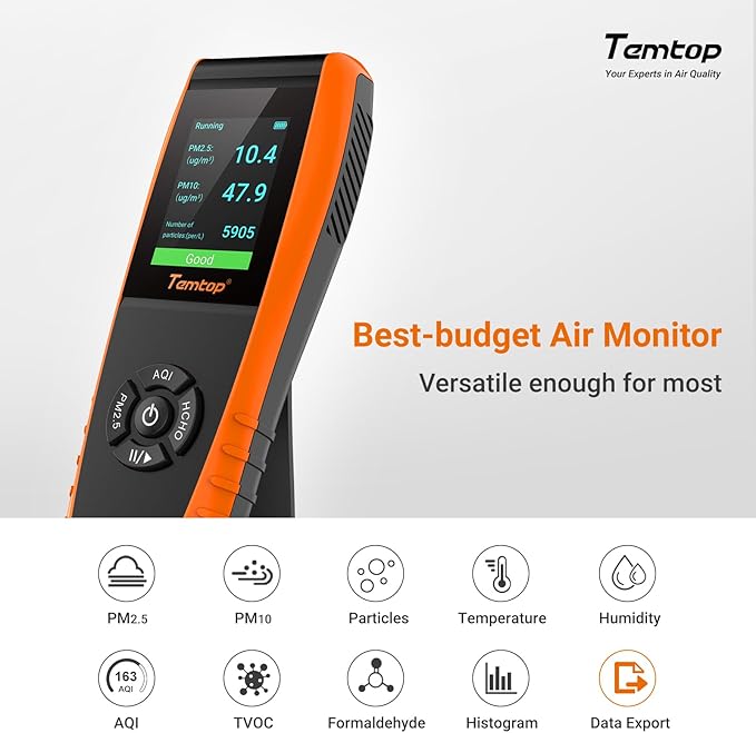 Temtop LKC-1000S+ 2nd Generation Air Quality Detector