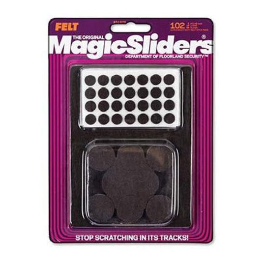 Magic Sliders 61979 Ultra Heavy Duty Brown Felt Pads Value Pack 102