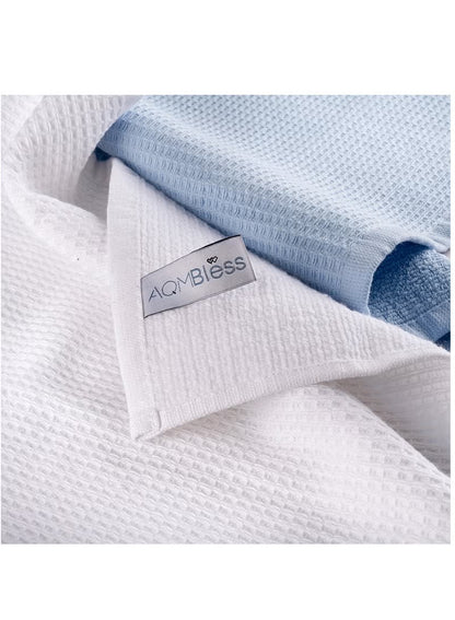 AQM Bless Turkish Cotton Kitchen Cloth - Dual Textured Design, Pack of 4